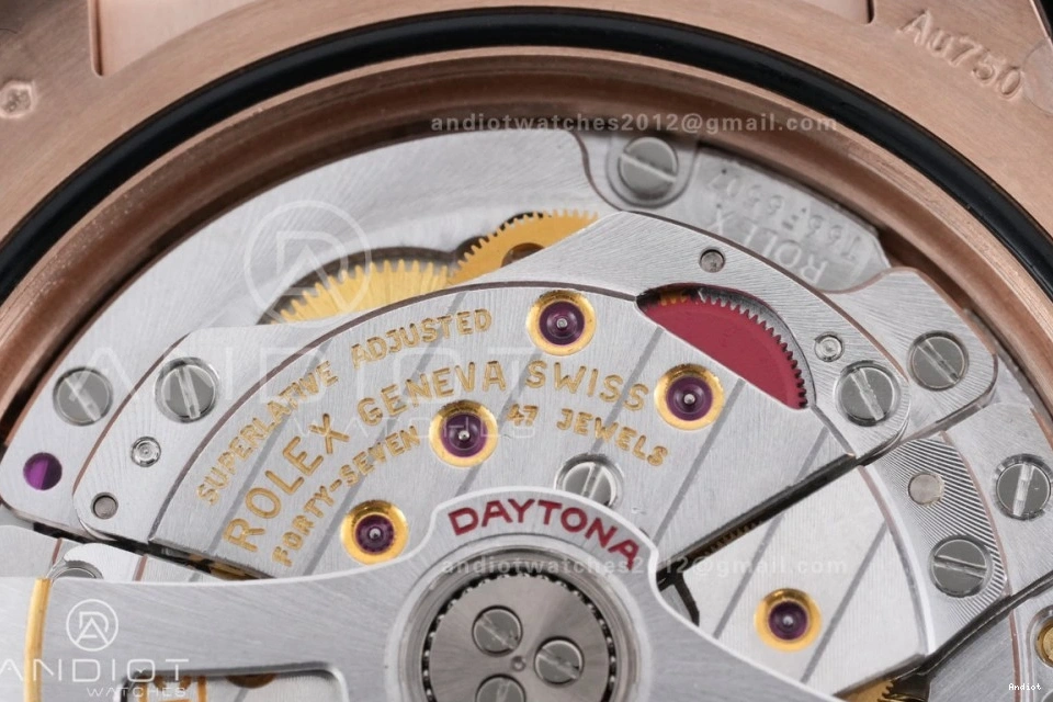 126515 Oyster-flex Best VSF Dial 1:1 On Daytona DD4131 Strap Weight Gain Marker RG Sub-dial Stick Black Edition 0129